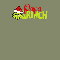 Свитшот хлопковый мужской Papa Grinch Family, цвет: авокадо — фото 2