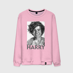 Свитшот хлопковый мужской Harry Styles, цвет: светло-розовый