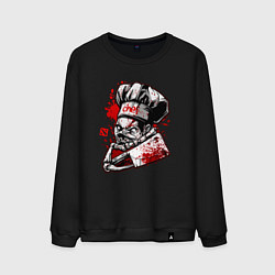 Свитшот хлопковый мужской DOTA 2 ПУДЖ PUDGE, цвет: черный