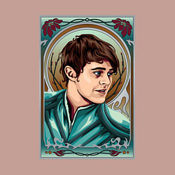 Свитшот хлопковый мужской ЛЮТИК НЕТФЛИКС, цвет: пыльно-розовый — фото 2