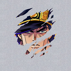 Свитшот хлопковый мужской JOJOS BIZARRE ADVENTURE, ГЛАВНЫЙ ГЕРОЙ, цвет: меланж — фото 2