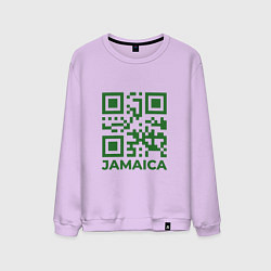 Свитшот хлопковый мужской QR Jamaica, цвет: лаванда