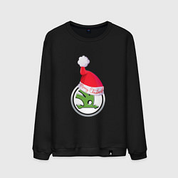 Свитшот хлопковый мужской Skoda Merry Christmas, цвет: черный