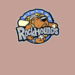 Свитшот хлопковый мужской Midland Rockhounds - baseball team, цвет: пыльно-розовый — фото 2