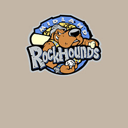 Свитшот хлопковый мужской Midland Rockhounds - baseball team, цвет: миндальный — фото 2