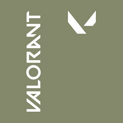 Свитшот хлопковый мужской Valorant - Logo, цвет: авокадо — фото 2