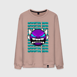 Мужской свитшот GEOMETRY DASH ФИОЛЕТОВЫЙ ДЕМОН ГЕОМЕТРИЯ