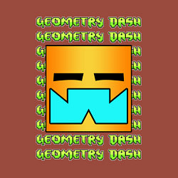 Свитшот хлопковый мужской GEOMETRY DASH КЛАССИКА УРОВЕНЬ, цвет: кирпичный — фото 2