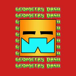 Свитшот хлопковый мужской GEOMETRY DASH КЛАССИКА УРОВЕНЬ, цвет: красный — фото 2