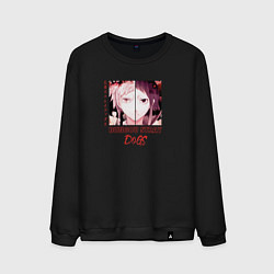 Свитшот хлопковый мужской Ацуши Накаджима и Акутагава Рюноске, Великий из бр, цвет: черный