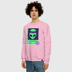Свитшот хлопковый мужской GONE FLUDD UFO, цвет: светло-розовый — фото 2