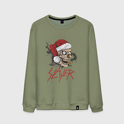 Мужской свитшот SLAYER SKULL SANTA NEW YEAR