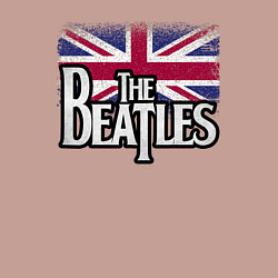 Свитшот хлопковый мужской The Beatles Great Britain Битлз, цвет: пыльно-розовый — фото 2