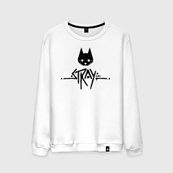 Мужской свитшот Stray: Black Logo