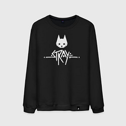 Мужской свитшот Stray: White Logo