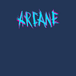 Свитшот хлопковый мужской ARCANE LEAGUE OF LEGENDS NEON LOGO, цвет: тёмно-синий — фото 2