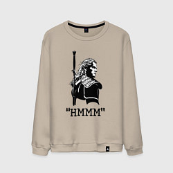 Свитшот хлопковый мужской The Witcher HMMM, цвет: миндальный