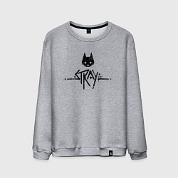 Мужской свитшот Stray: Black Logo