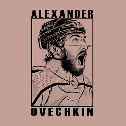 Свитшот хлопковый мужской АЛЕКСАНДР ОВЕЧКИН ALEXANDER OVECHKIN, цвет: пыльно-розовый — фото 2