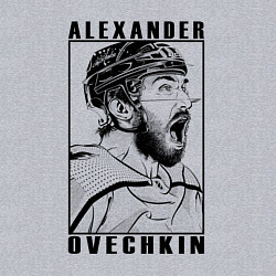 Свитшот хлопковый мужской АЛЕКСАНДР ОВЕЧКИН ALEXANDER OVECHKIN, цвет: меланж — фото 2