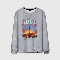 Мужской свитшот JINX HERE WAS ARCANE LEAGUE OF LEGENDS ДЖИНКС