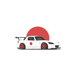 Свитшот хлопковый мужской Honda s 2000, цвет: белый — фото 2