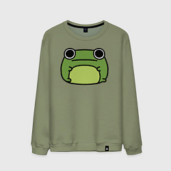 Свитшот хлопковый мужской Frog Lucky, цвет: авокадо