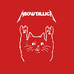 Свитшот хлопковый мужской МЯУТАЛИКА металлика кот, цвет: красный — фото 2