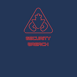 Свитшот хлопковый мужской FNAF Security Breach logo, цвет: тёмно-синий — фото 2