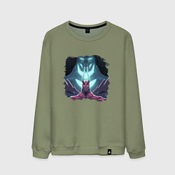 Свитшот хлопковый мужской Террорблэйд арт, цвет: авокадо