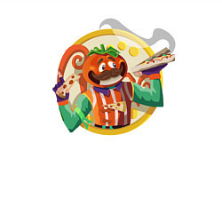 Свитшот хлопковый мужской Сеньоро пицца, цвет: белый — фото 2