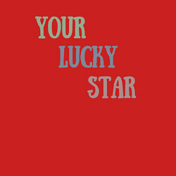 Свитшот хлопковый мужской Your lucky star, цвет: красный — фото 2