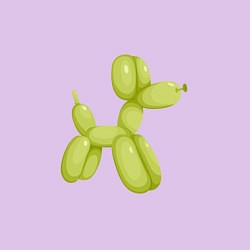 Свитшот хлопковый мужской Шарик в форме собаки, цвет: лаванда — фото 2