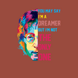 Свитшот хлопковый мужской Джон Леннон 2022, цвет: кирпичный — фото 2