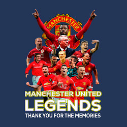 Свитшот хлопковый мужской Легенды Манчестера Manchester United Legends, цвет: тёмно-синий — фото 2