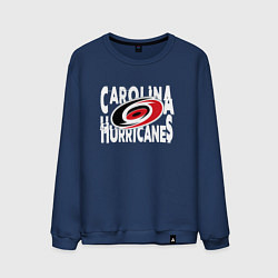 Свитшот хлопковый мужской Каролина Харрикейнз, Carolina Hurricanes, цвет: тёмно-синий