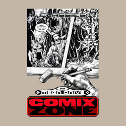 Свитшот хлопковый мужской Comix Zonе, цвет: миндальный — фото 2