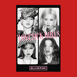 Свитшот хлопковый мужской Blackpink K-pop, цвет: красный — фото 2