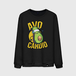 Свитшот хлопковый мужской AVO CARDIO, цвет: черный