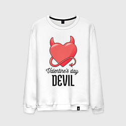 Мужской свитшот Valentines Day Devil