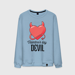 Мужской свитшот Valentines Day Devil