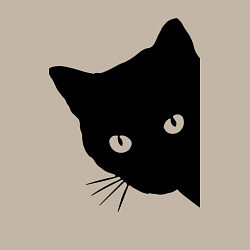 Свитшот хлопковый мужской Всё тот же чёрный котяра!, цвет: миндальный — фото 2