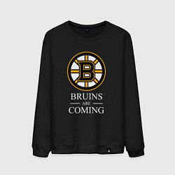 Свитшот хлопковый мужской Boston are coming, Бостон Брюинз, Boston Bruins, цвет: черный