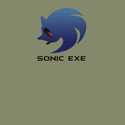 Свитшот хлопковый мужской Sonic exe logo, цвет: авокадо — фото 2