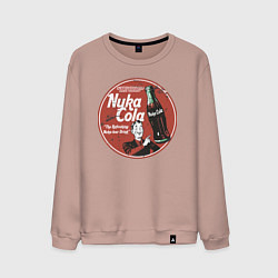Свитшот хлопковый мужской Nuka Cola Ice Cold Retro, цвет: пыльно-розовый