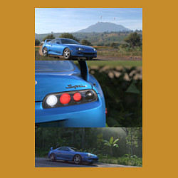 Свитшот хлопковый мужской Forza Horizon 5 Toyota Supra, цвет: горчичный — фото 2