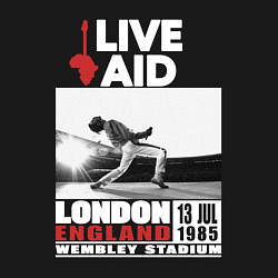 Свитшот хлопковый мужской QUEEN LIVE AID 1985, цвет: черный — фото 2