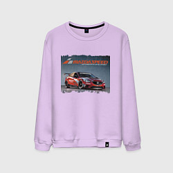 Свитшот хлопковый мужской Mazda Motorsports Development, цвет: лаванда