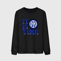 Свитшот хлопковый мужской It is Inter time, цвет: черный