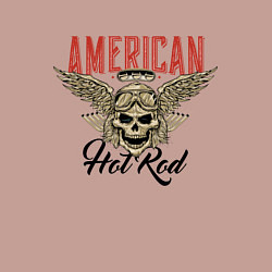 Свитшот хлопковый мужской American Hot Rod, цвет: пыльно-розовый — фото 2